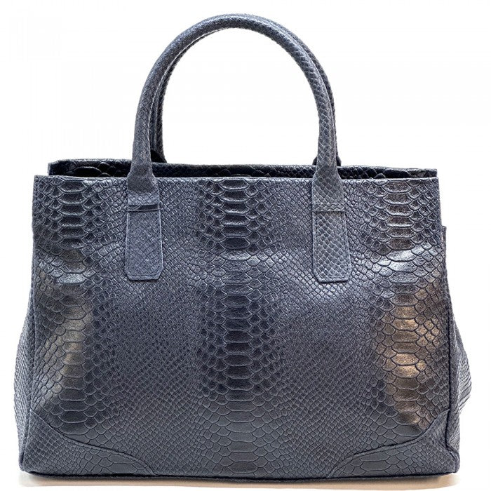 borsa donna in pelle blu