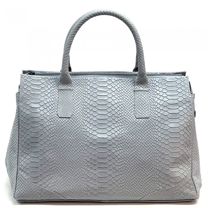 borsa donna in pelle celeste