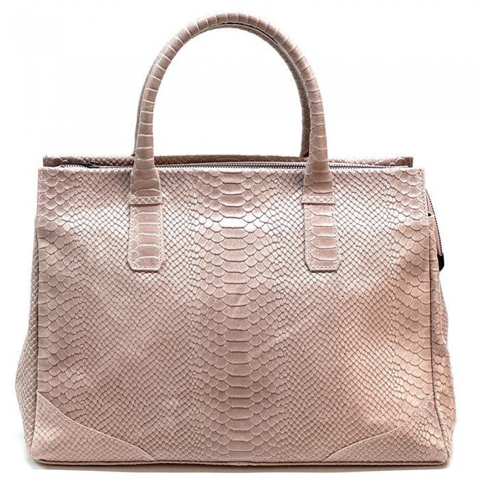borsa donna in pelle rosa