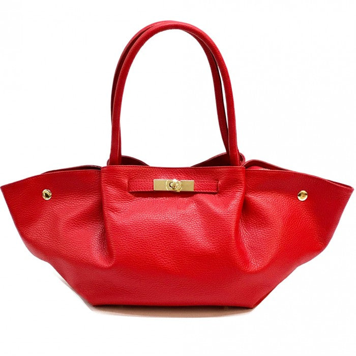 borsa-pelle-italiana rossa