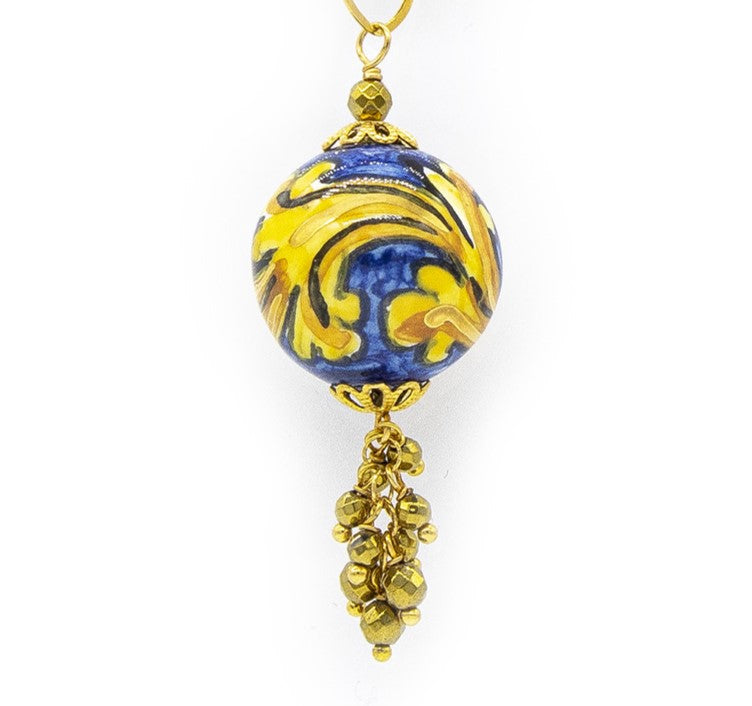 collana cordoncino blu