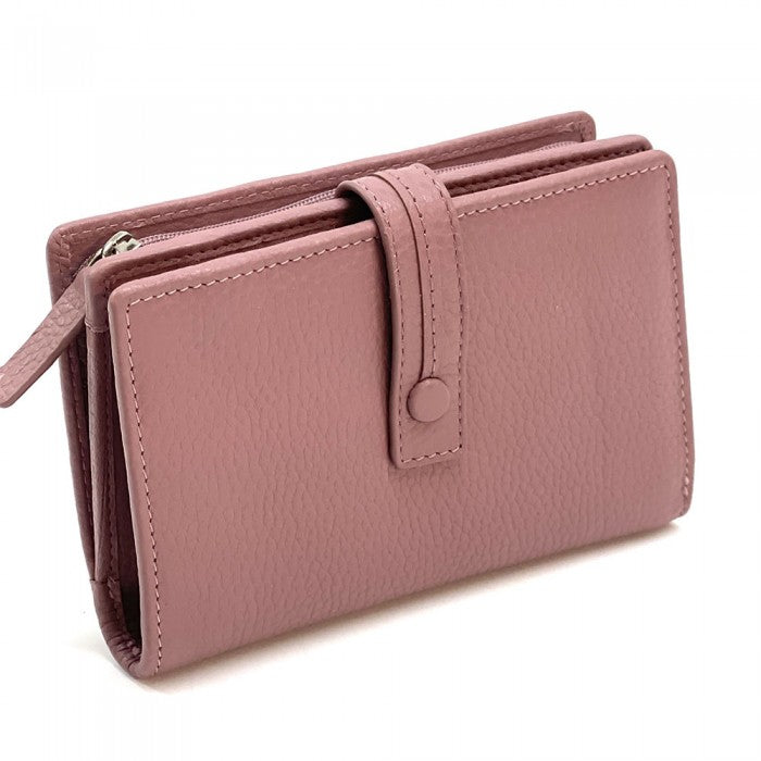 portafoglio pelle rosa antico donna