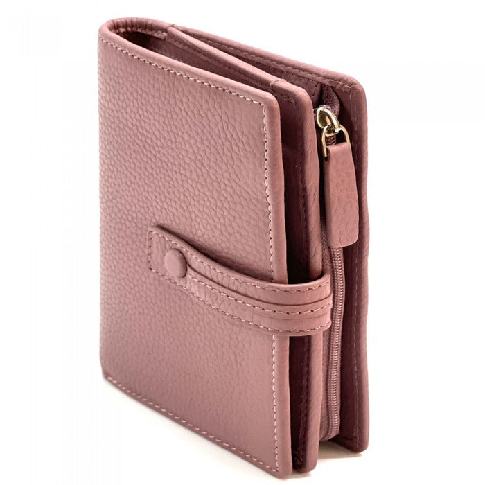 portafoglio pelle rosa antico donna
