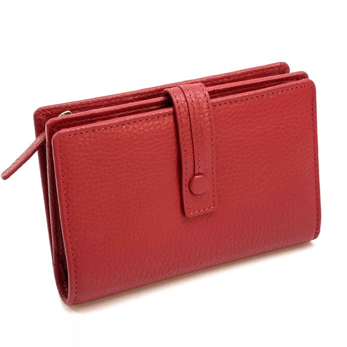 portafoglio pelle donna rosso