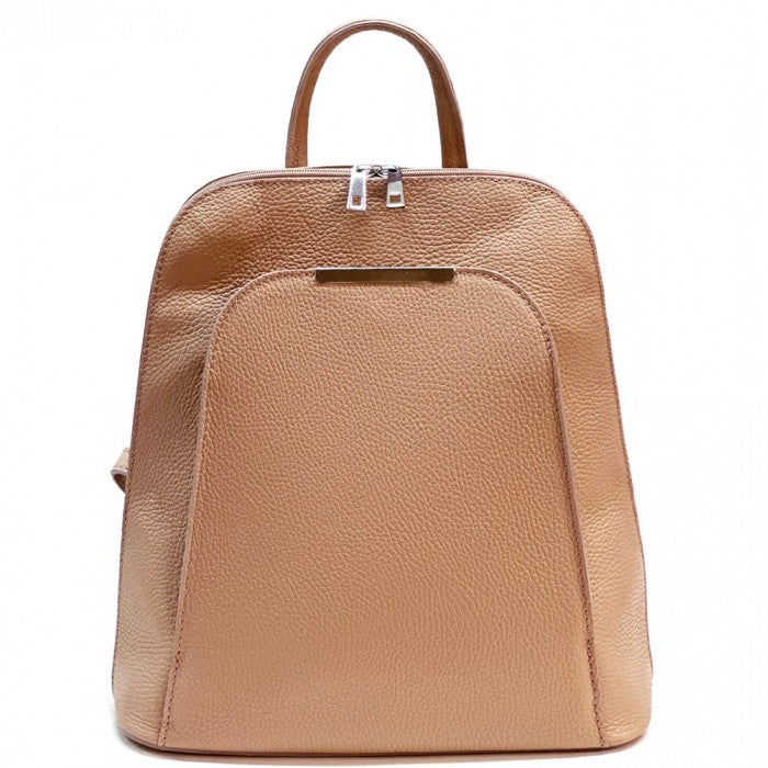 zaino donna in pelle rosa