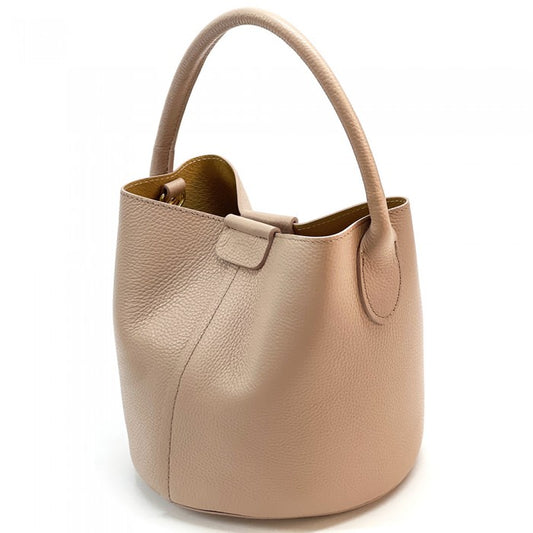 Borsa a mano con tracolla rosa