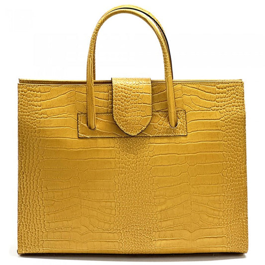 borsa business donna giallo