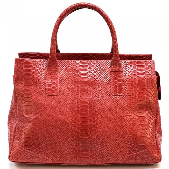 borsa donna in pelle rossa