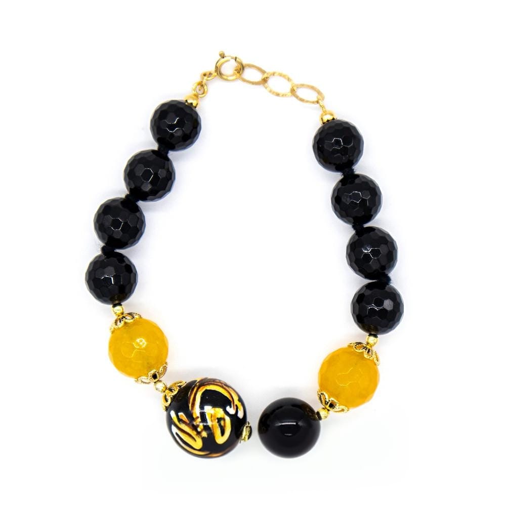 bracciale-onice-agata-gialla