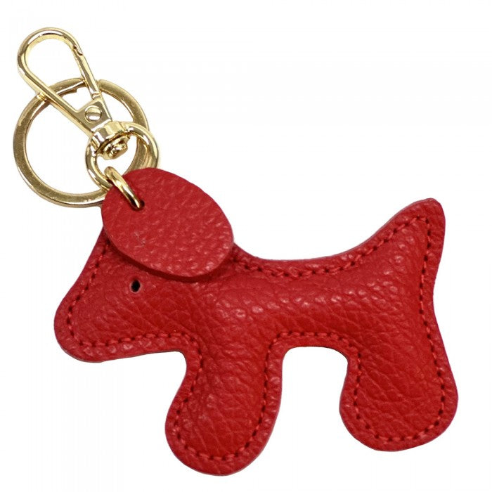 portachiavi pelle rosso