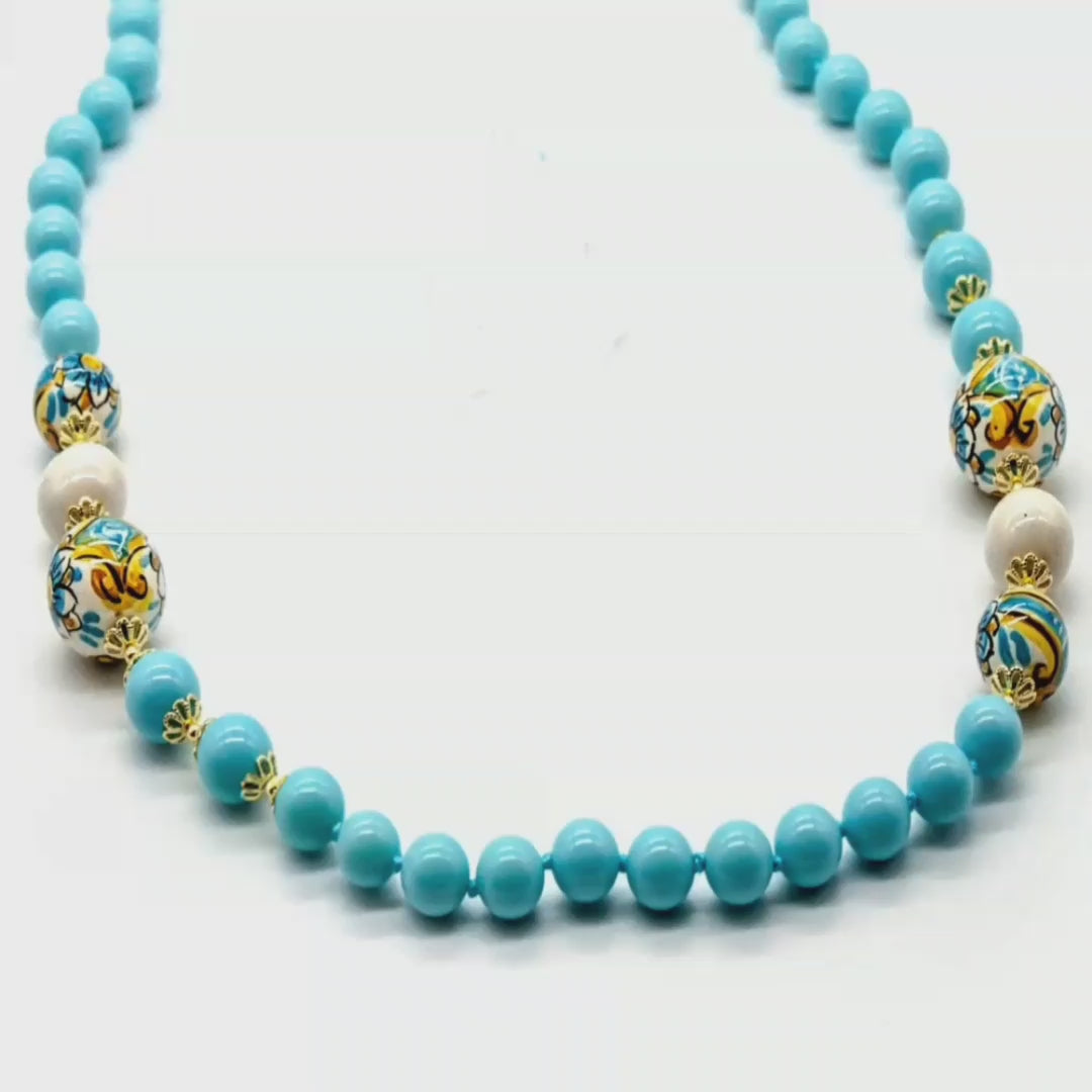 collana donna turchese