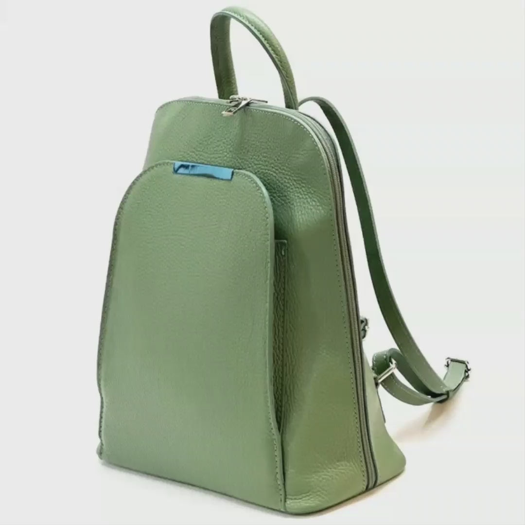 zaino donna in pelle