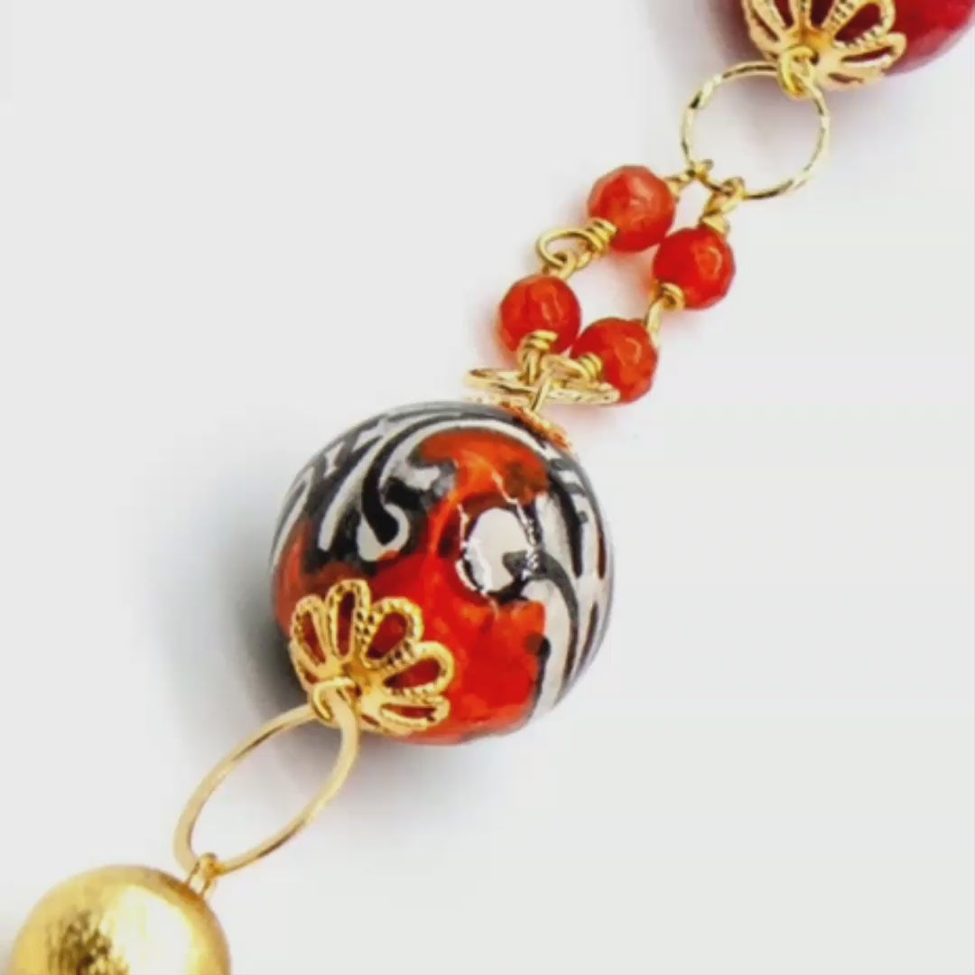bracciale donna in ceramica di caltagirone